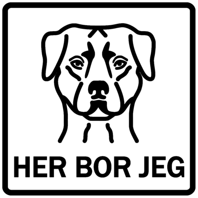 Piktogram - Her bor jeg