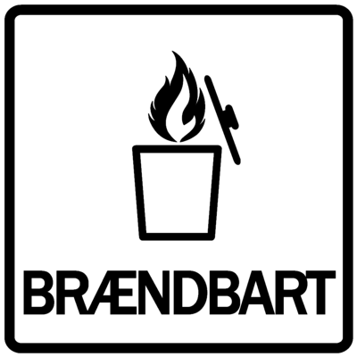 Piktogram - Brændbart