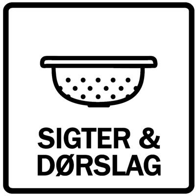 Piktogram - Sigter og dørslag