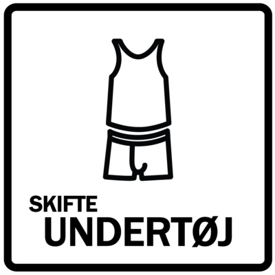 Piktogram - Skifte undertøj, dreng