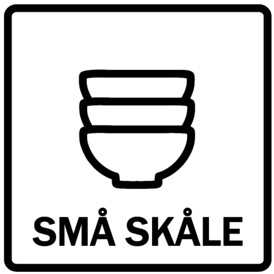 Piktogram - Små skåle